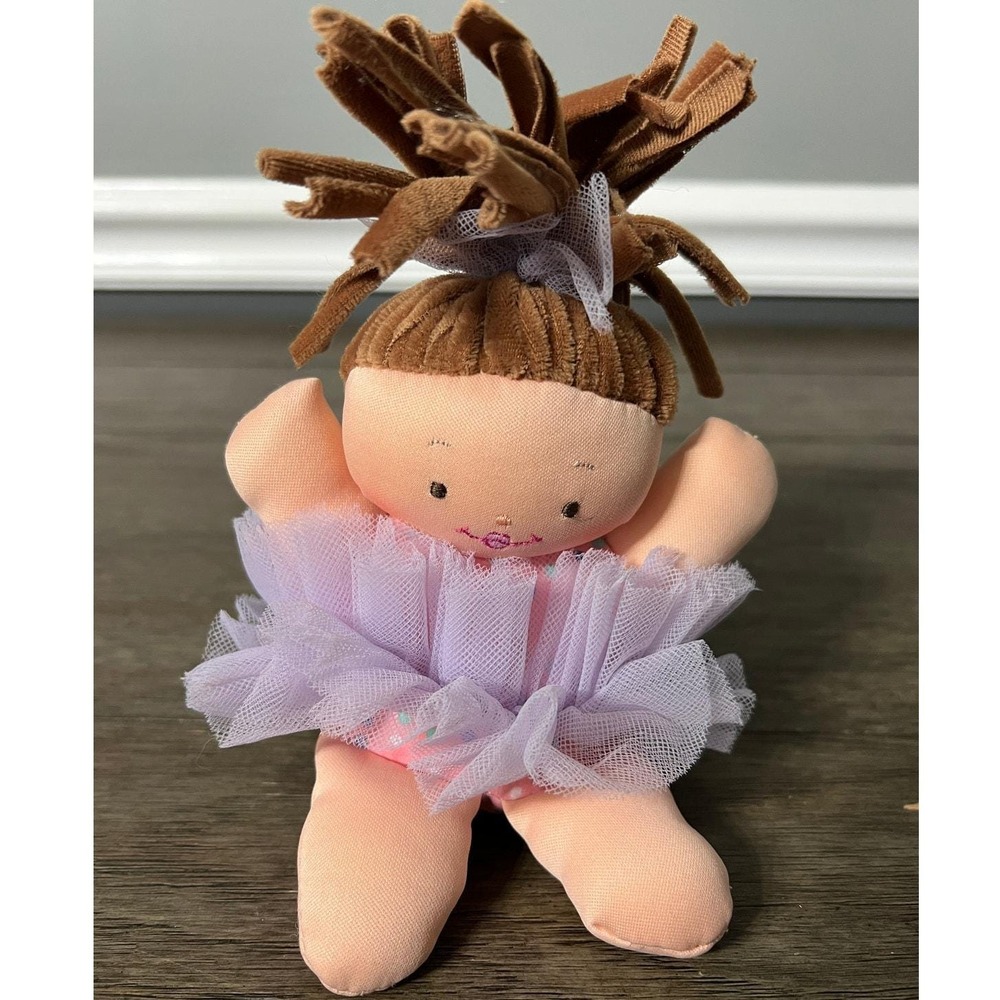 Vintage 1999 Well Made Toys Noodle Do's Ballerina Plush Pink Polka Dot Tutu